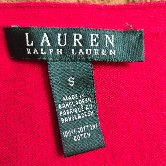 Lauren Ralph Lauren Womens Preppy Nautical Cassic Striped Sweater S Red White - Picture 6 of 9